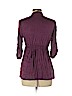 Self Esteem 100% Polyester Purple 3/4 Sleeve Button-Down Shirt Size L - photo 2