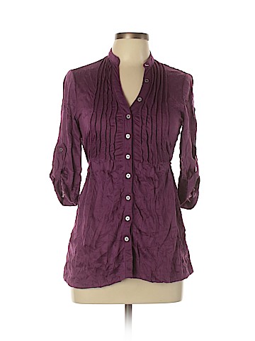 Self Esteem 3/4 Sleeve Button-Down Shirt (view 1)