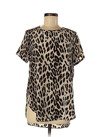 Dylan Gray Short Sleeve Silk Top (view 1)