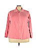 Croft & Barrow Plus 100% Cotton Pink Cardigan Size 3X - photo 1