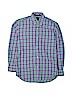 Assorted Brands 100% Cotton Blue Long Sleeve Button-Down Shirt Size 14 - photo 1