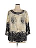 Alberto Makali 100% Polyester Ivory 3/4 Sleeve Blouse Size L - photo 1