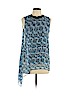 RACHEL Rachel Roy 100% Polyester Blue Sleeveless Blouse Size L - photo 1