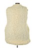 Rouge 100% Polyester White Faux Fur Vest Size 3X - photo 2
