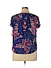 St. John's Bay 100% Rayon Blue Short Sleeve Top Size XL (petite) - photo 2