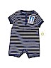 Little Me 100% Cotton Blue Short Sleeve Onesie 6-9 MO / 9 MO - photo 1