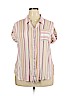 Assorted Brands 100% Rayon White Short Sleeve Button-Down Shirt Size 2X - photo 1