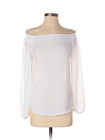 Aqua Long Sleeve Blouse (view 1)