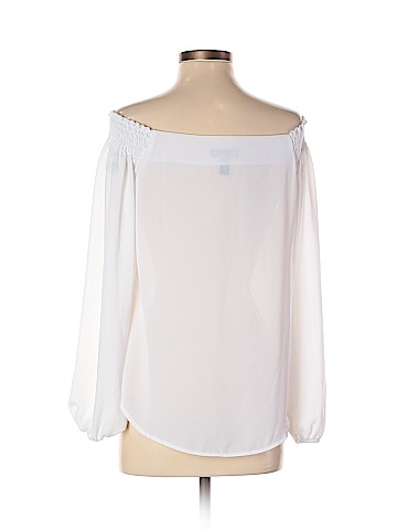 Aqua Long Sleeve Blouse (view 2)