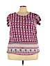 Kenar 100% Rayon Pink Short Sleeve Blouse Size 3X - photo 1