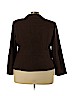 Sag Harbor 100% Polyester Brown Blazer Size 22 - photo 2