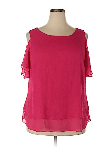 Roz & Ali Short Sleeve Blouse (view 1)