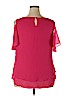 Roz & Ali 100% Polyester Pink Short Sleeve Blouse Size 2X - photo 2