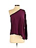 Ramy Brook Purple Long Sleeve Silk Top Size XS - photo 1