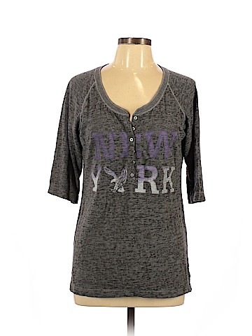 American Eagle Outfitters 3/4 Sleeve Henley (view 1)