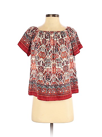 Joie Short Sleeve Silk Top (view 1)