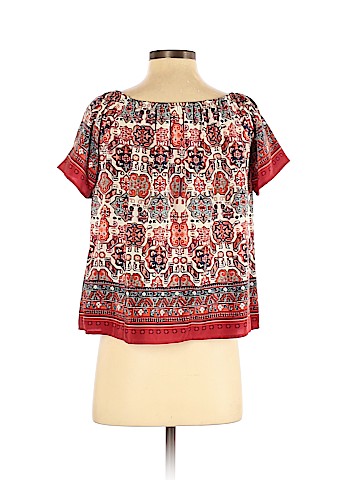 Joie Short Sleeve Silk Top (view 2)