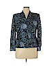 Kasper 100% Silk Blue Silk Blazer Size 14 (petite) - photo 1