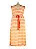Jessica London 100% Polyester Orange Casual Dress Size 22 - photo 2