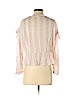 Free People 100% Polyester Tan 3/4 Sleeve Button-Down Shirt Size XS - photo 2