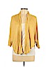 Eileen Fisher 100% Linen Yellow Cardigan Size L - photo 1