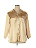 Pink K 100% Polyester Gold Long Sleeve Blouse Size 1X - photo 1