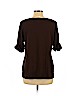 Karen Scott 100% Cotton Brown 3/4 Sleeve T-Shirt Size 1X - photo 2
