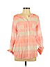 Lane Bryant 100% Cotton Pink Long Sleeve Blouse Size 14 - 16 Plus - photo 1