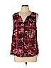 Candie's 100% Polyester Burgundy Sleeveless Blouse Size L - photo 1