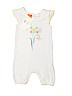 Assorted Brands 100% Cotton Floral White Short Sleeve Onesie Size 3-6 mo - photo 1