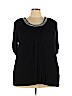 Avenue Black Short Sleeve Top Size 22/24 Plus - photo 1