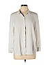 J.jill 100% Rayon White Long Sleeve Button-Down Shirt Size L (petite) - photo 1