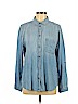 American Eagle Outfitters 100% Lyocell Blue Long Sleeve Button-Down Shirt Size XL - photo 1