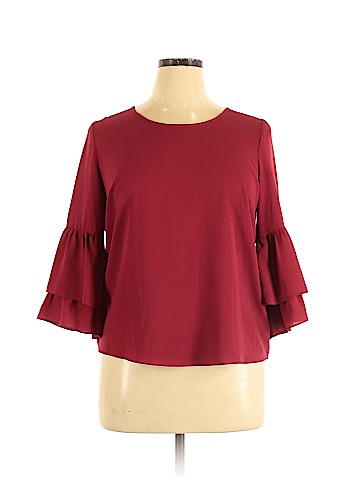 BCX 3/4 Sleeve Blouse (view 1)