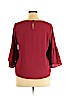 BCX Burgundy 3/4 Sleeve Blouse Size XL - photo 2