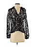 Cynthia Rowley 100% Polyester Black Long Sleeve Top Size 2 - photo 1