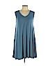 Zenana Outfitters Blue Casual Dress Size L - photo 1