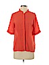 Second Female 100% Viscose Orange Short Sleeve Blouse Size S - photo 1