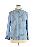 A New Day 100% Polyester Blue Long Sleeve Blouse Size XL - photo 1