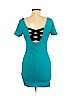 Forever 21 Blue Casual Dress Size M - photo 2