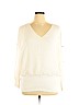 Thalia Sodi 100% Polyester Ivory 3/4 Sleeve Top Size XL - photo 1