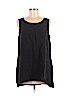 Lafayette 148 New York 100% Silk Black Sleeveless Silk Top Size L - photo 1