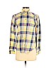 American Eagle Outfitters 100% Cotton Yellow Long Sleeve Button-Down Shirt Size S - photo 1