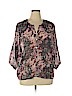 floryday Purple 3/4 Sleeve Blouse Size XL - photo 1