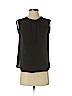 Ann Taylor LOFT 100% Polyester Black Short Sleeve Blouse Size XS (petite) - photo 1