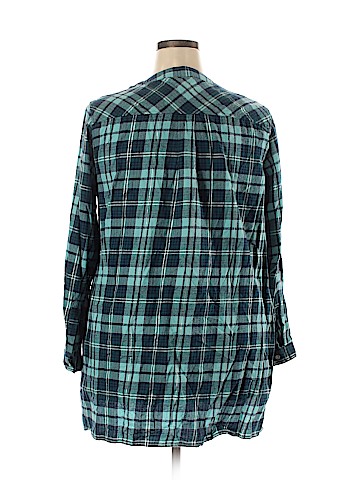 Roaman's Long Sleeve Button-Down Shirt (view 2)