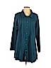 North Style Blue 3/4 Sleeve Button-Down Shirt Size XL - photo 1