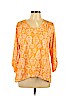 Chico's Orange 3/4 Sleeve Top Size XL (3) - photo 1