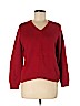 St. John's Bay 100% Cotton Red Pullover Sweater Size M (petite) - photo 1