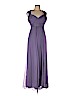 Amsale 100% Silk Purple Cocktail Dress Size 12 - photo 1